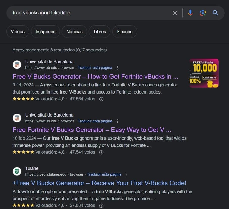 Κακόβουλα αποτελέσματα αναζήτησης Google