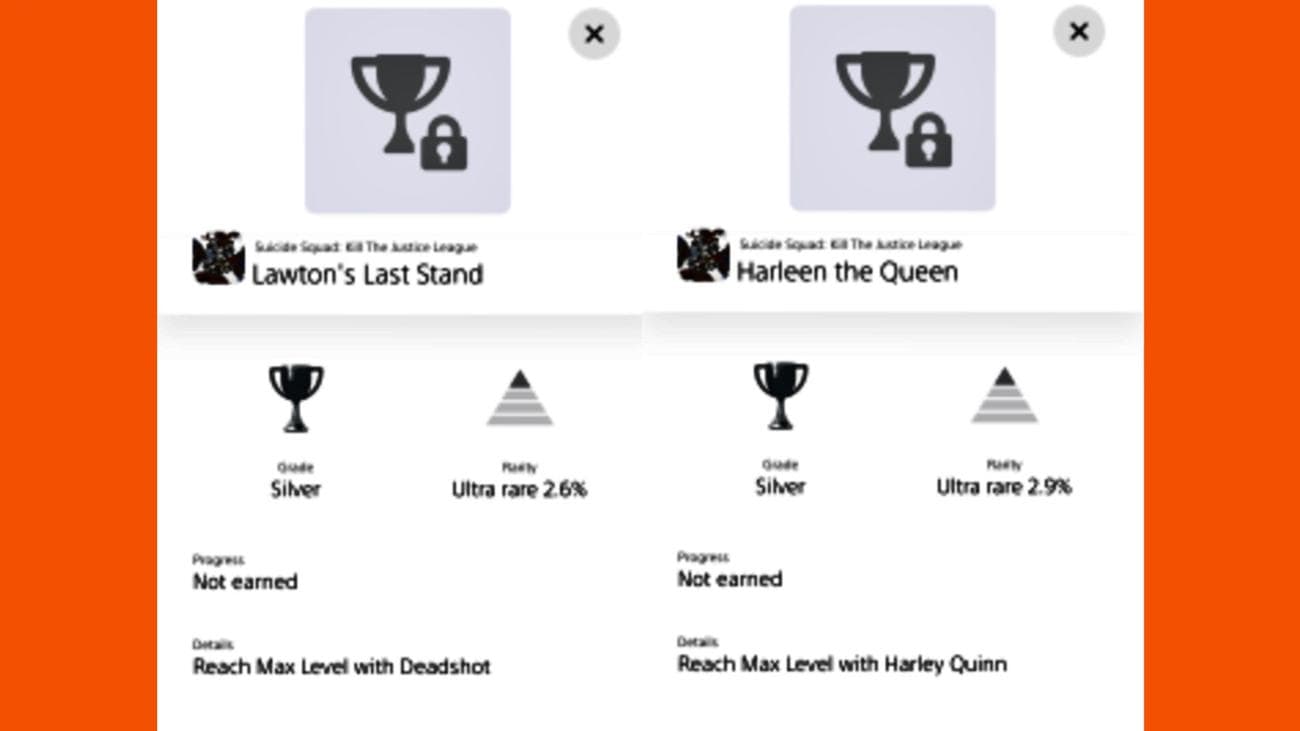 Στατιστικά τροπαίων για το Suicide Squad Kill the Justice League