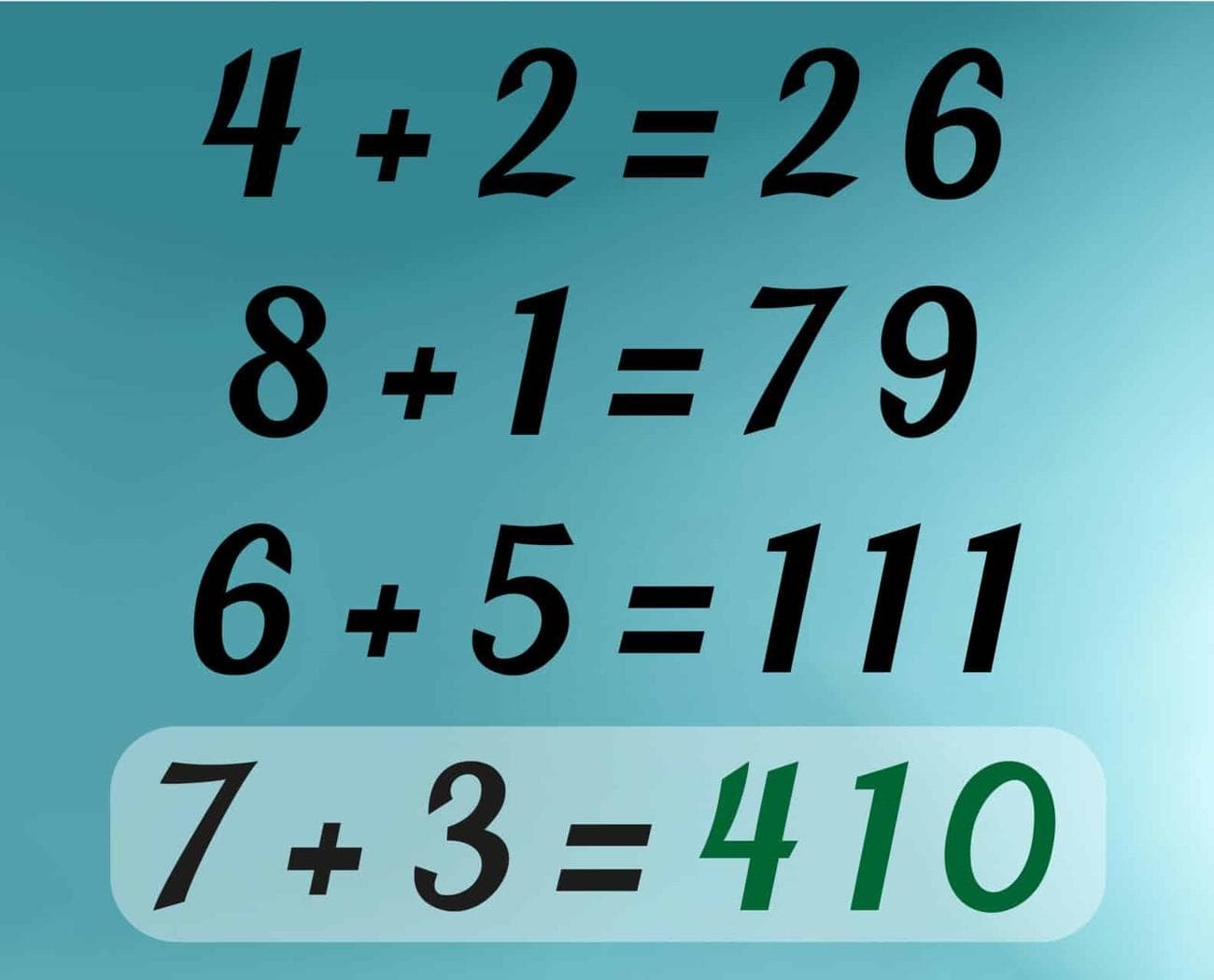 Τεστ IQ μαθηματικό παζλ λύση