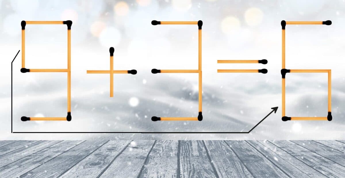 τεστ IQ μαθηματικό παζλ σπίρτα λύση