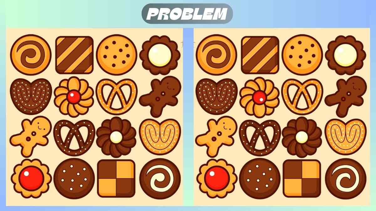 Τεστ παρατηρητικότητας διαφορές μπισκότα