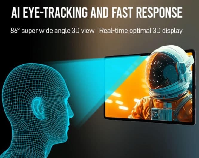 Nubia Pad 3D II, Nubia Pad 3D II: Με βελτιωμένη 3D οθόνη, χωρίς γυαλιά και AI eye-tracking