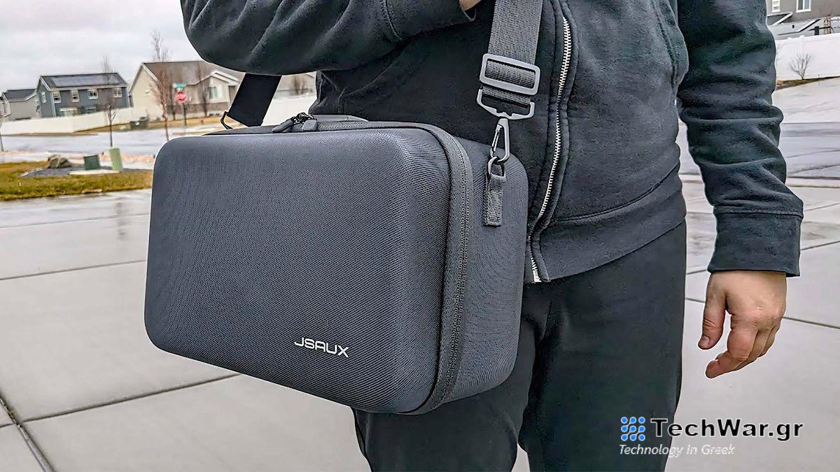 Ανασκόπηση JSAUX Carrying Case for Legion Go: Ένας ασφαλής τρόπος να ταξιδεύετε με τη χειρολαβή gaming και τα αξεσουάρ της