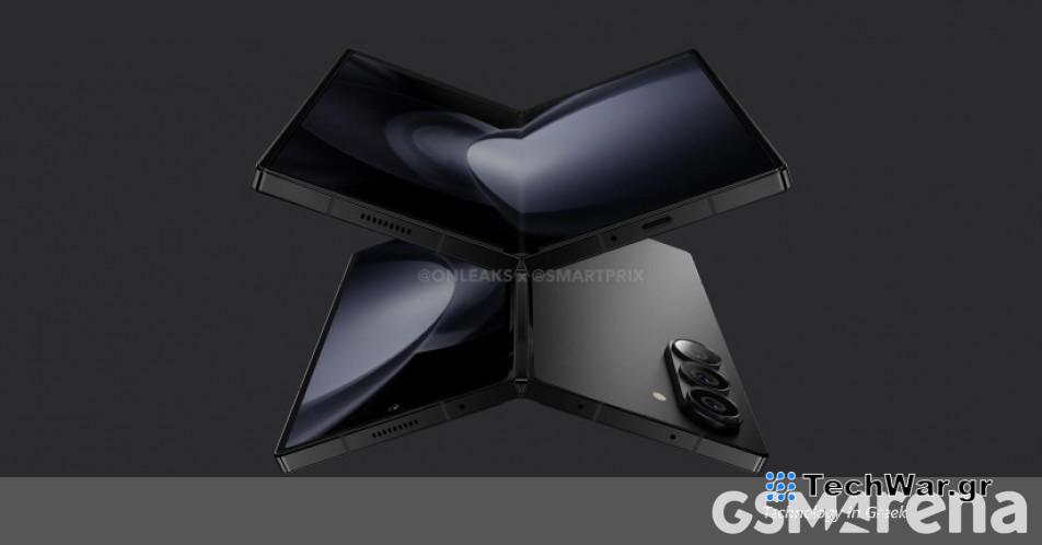 Τα πρώτα render του Samsung Galaxy Z Fold6 αποκαλύπτουν παρόμοια σχεδίαση
