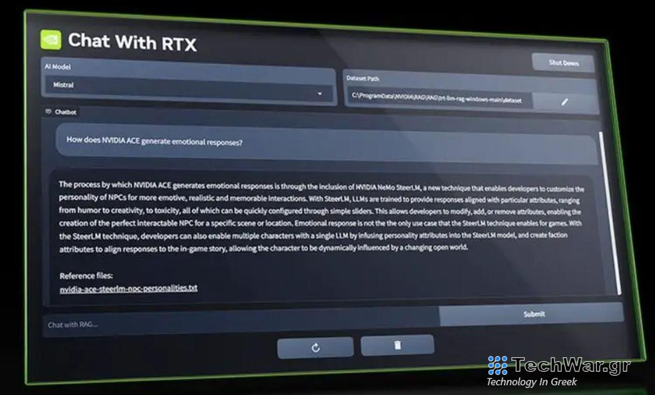 Μπορείτε να λάβετε δωρεάν συνομιλία NVIDIA με RTX AI στον υπολογιστή σας τώρα
