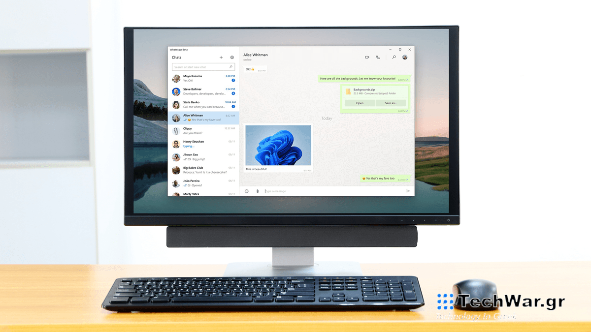 WhatsApp UWP app for Windows 11