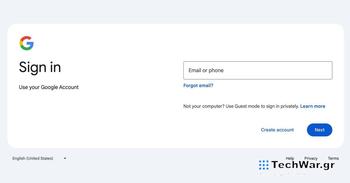 Η νέα σελίδα σύνδεσης της Google ξεκινάει σήμερα

