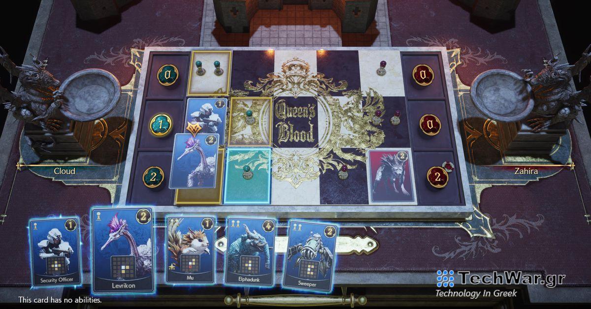 Το παιχνίδι με κάρτες του Final Fantasy 7 Rebirth, Queen's Blood, είναι εξίσου καλό με το ίδιο το Rebirth.
