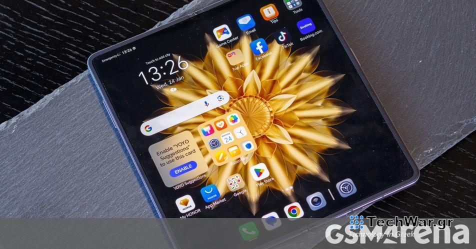 Η δοκιμή διάρκειας ζωής της μπαταρίας Honor Magic V2 είναι έτοιμη