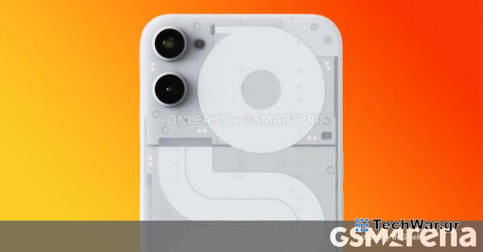 Η επίσημη εμφάνιση της εικόνας Nothing Phone (2a) αποκαλύπτει σχεδιασμό χωρίς γλύφ