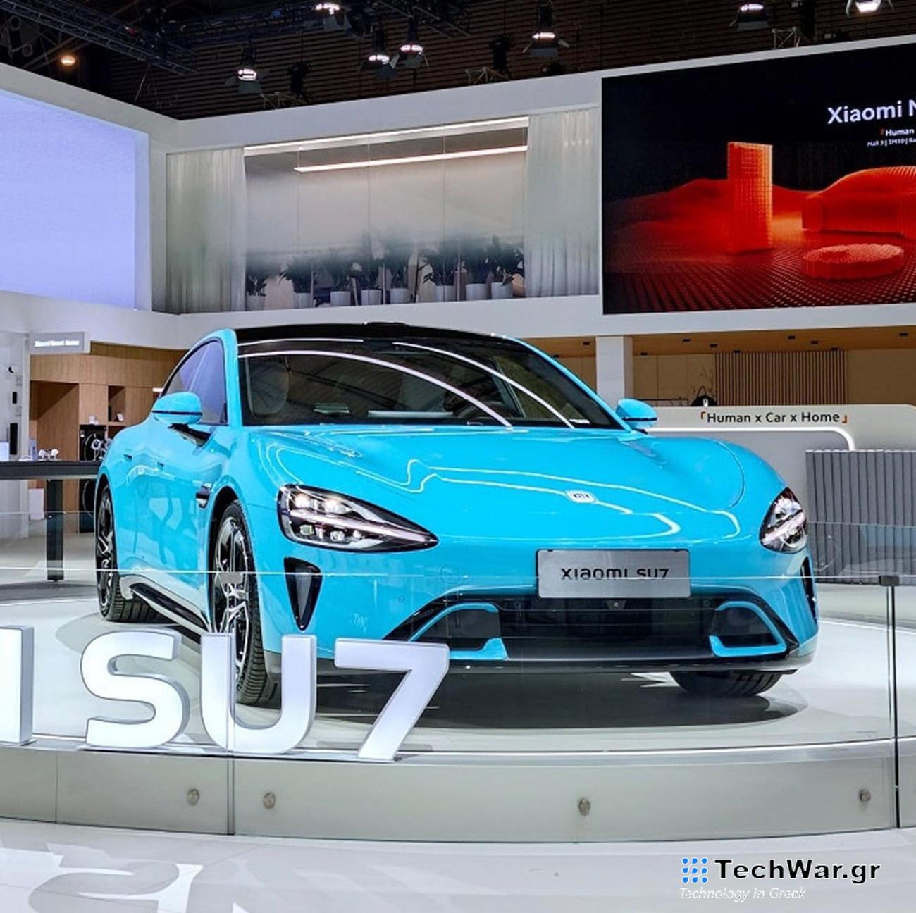 το ηλεκτρικό αυτοκίνητο Xiaomi SU7 Max στη Βαρκελώνη