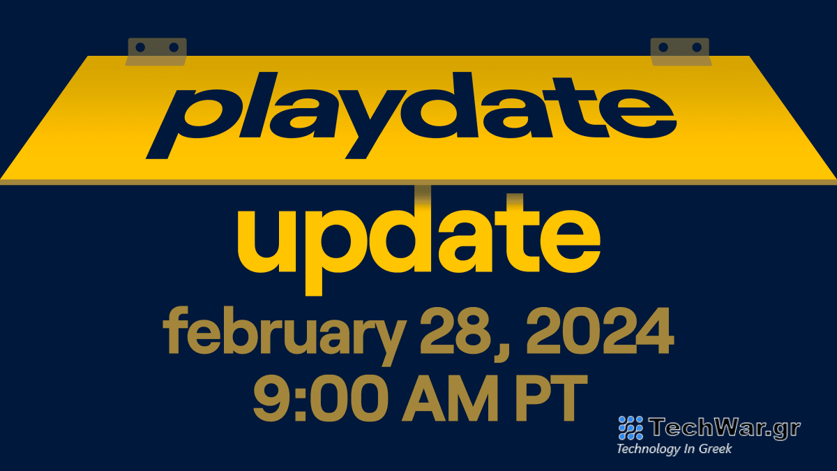 Υπάρχει μια έκθεση παιχνιδιών Playdate στις 28 Φεβρουαρίου