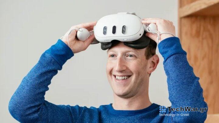 Mark Zuckerberg Wearing Meta Quest 3