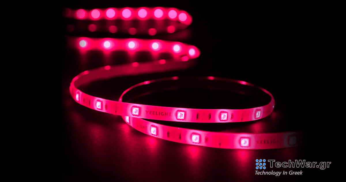 Κάτω από 27 € μέσω εκπτώσεων Aliexpress: Yeelight LED Lightstrip 1S σε ευρωπαϊκή έκδοση με Wi-Fi και 16 εκατομμύρια χρώματα