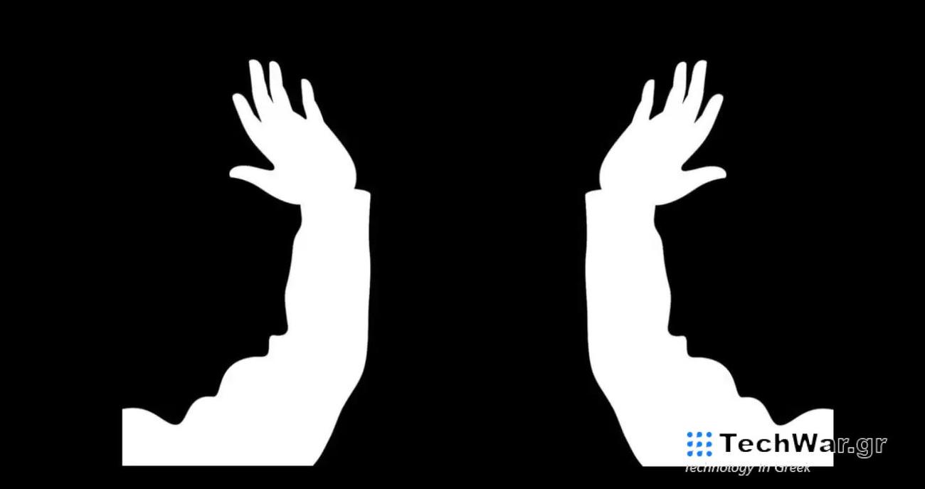 Τεστ προσωπικότητας οπτική ψευδαίσθηση άνδρας χέρι