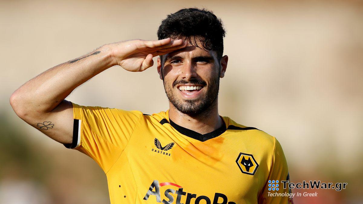 Pedro Neto of Wolverhampton Wanderers salutes the crowd ahead of the Wolves vs Brighton FA Cup fifth round tie.
