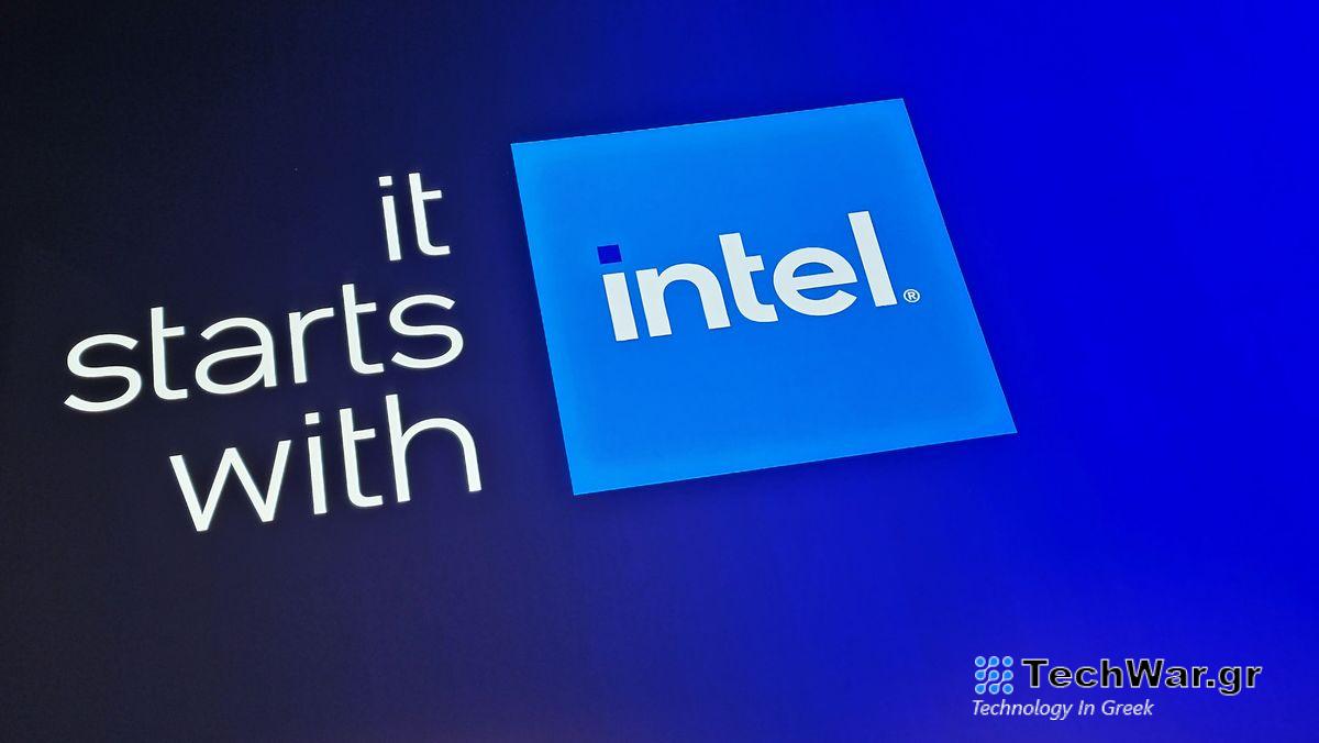 Intel logo at MWC