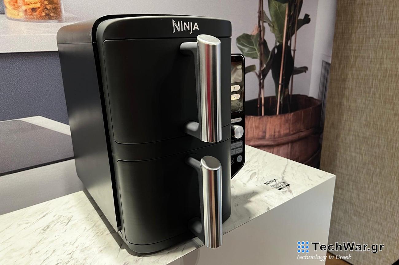 Το Ninja Double Stack Air Fryer προσφέρει δύο συρτάρια σε λιγότερο χώρο
