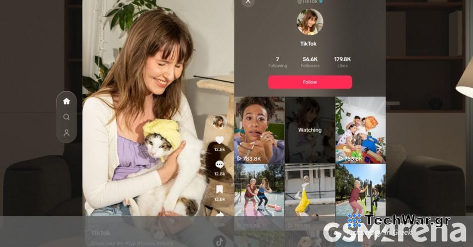 Το TikTok είναι πλέον διαθέσιμο για το Apple Vision Pro