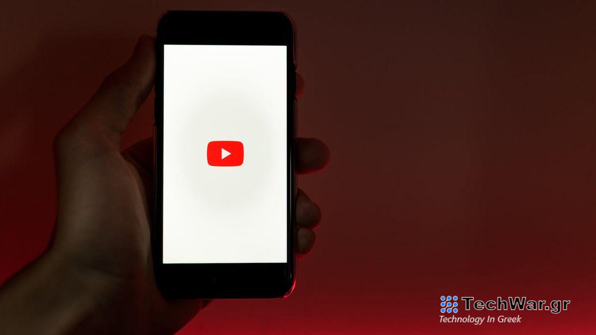 YouTube on smartphone