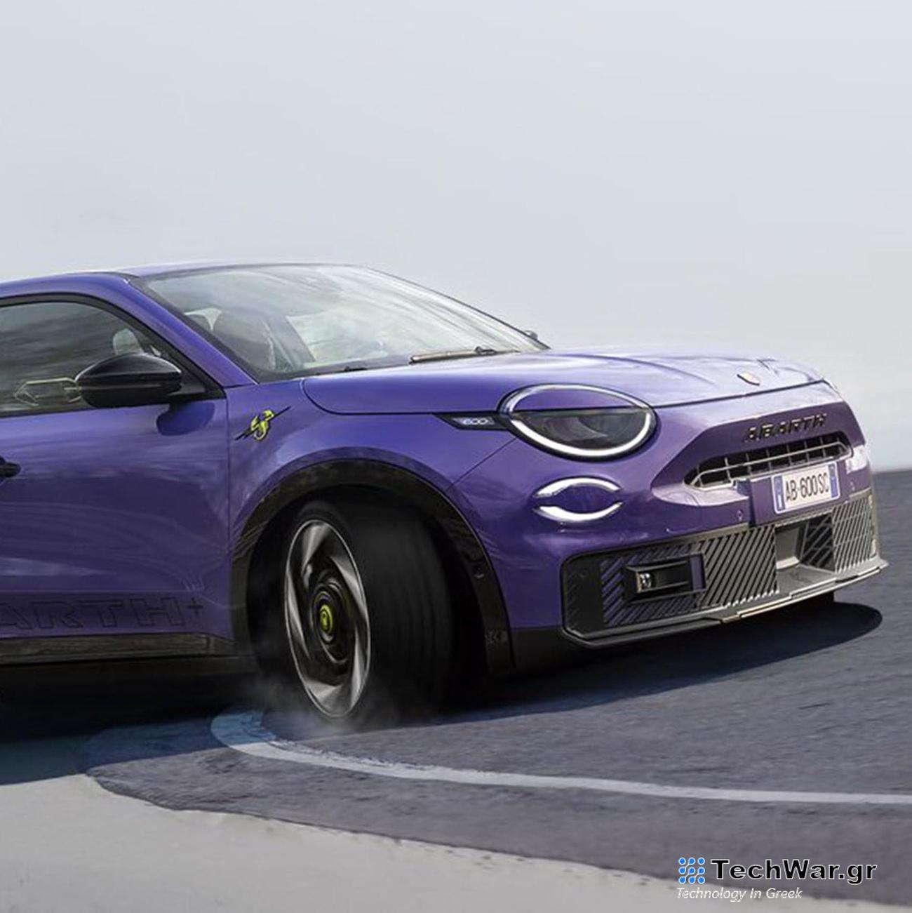 Το νέο ηλεκτρικό Abarth 600e έχει 240HP και μηχανικό διαφορικό περιορισμένης ολίσθησης.