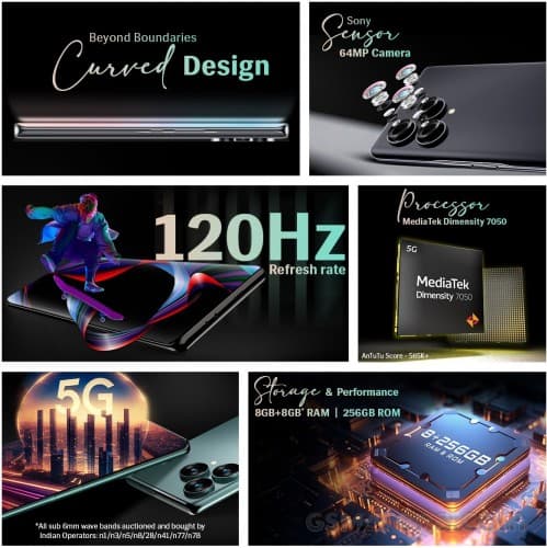 Αποκαλύφθηκε το Lava Blaze Curve 5G: Dimensity 7050 SoC, κυρτή AMOLED 120 Hz και κάμερα 64 MP