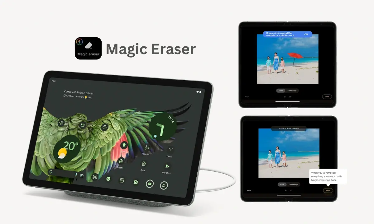 Πώς χρησιμοποιείτε και επεξεργάζεστε εικόνες χρησιμοποιώντας τη λειτουργία Magic Eraser στο Google Pixel Tablet σας;
