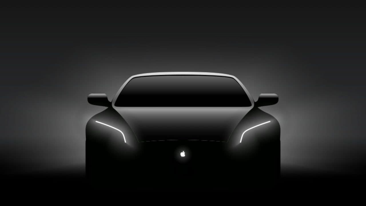 Έννοια αυτοκινήτου Apple