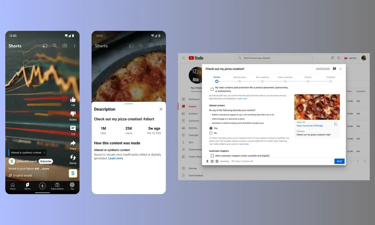 Το YouTube εισάγει την υποχρεωτική γνωστοποίηση για περιεχόμενο που δημιουργείται από AI
