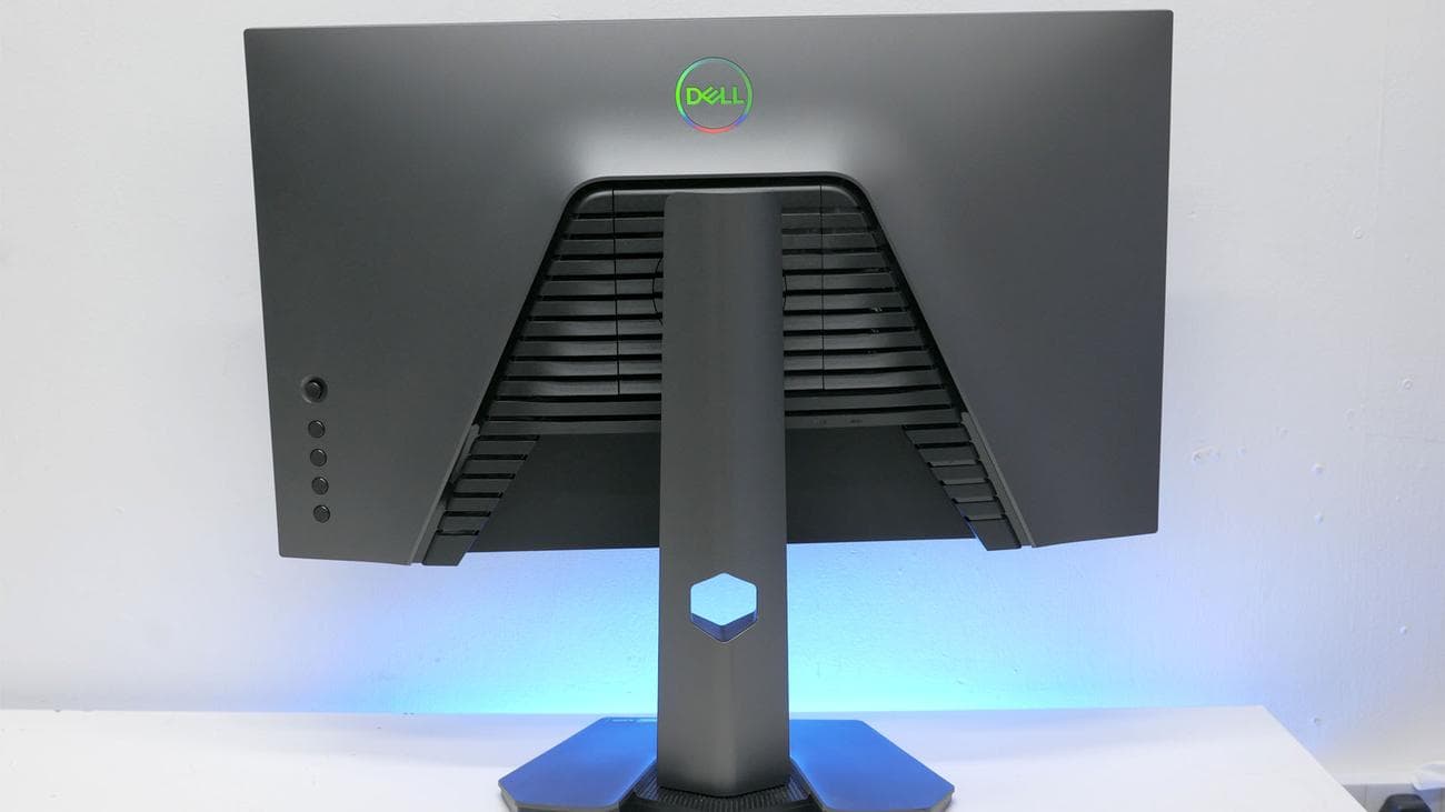 Εικόνα ανασκόπησης του Dell G2524H που δείχνει το πίσω μέρος