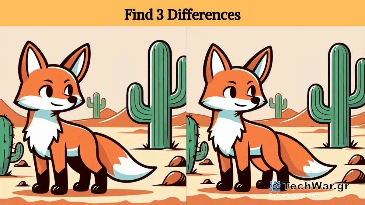 Τεστ παρατηρητικότητας: Μπορείτε να βρείτε τις 3 διαφορές στις εικόνες με την αλεπού σε 11 δευτερόλεπτα;