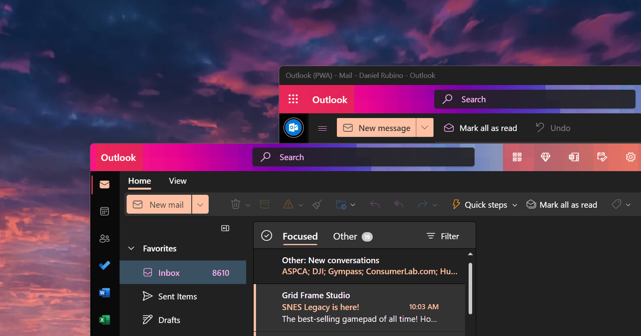 Microsoft Outlook εναντίον Outlook στον Ιστό