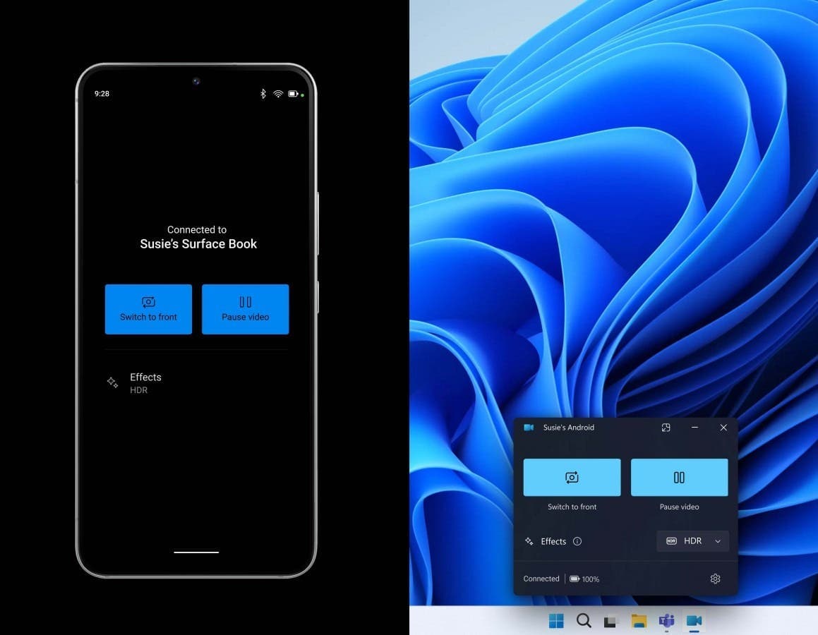 Windows 11 κάμερα android