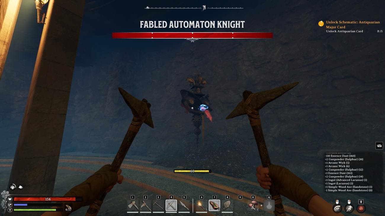 Nightingale screenshot of a fabled automaton knight