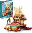 ένα σετ lego με την πριγκίπισσα moana της disney με το σκάφος της