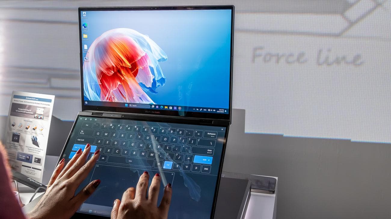 Ψηφιακό πληκτρολόγιο στο Asus Zenbook Duo