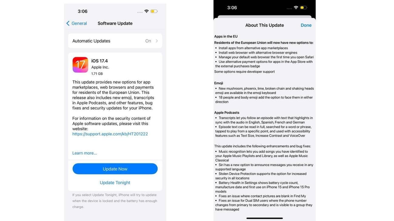 Το iOS 17.4 προσγειώνεται με νέες δυνατότητες και διορθώσεις σφαλμάτων για το iPhone σας
