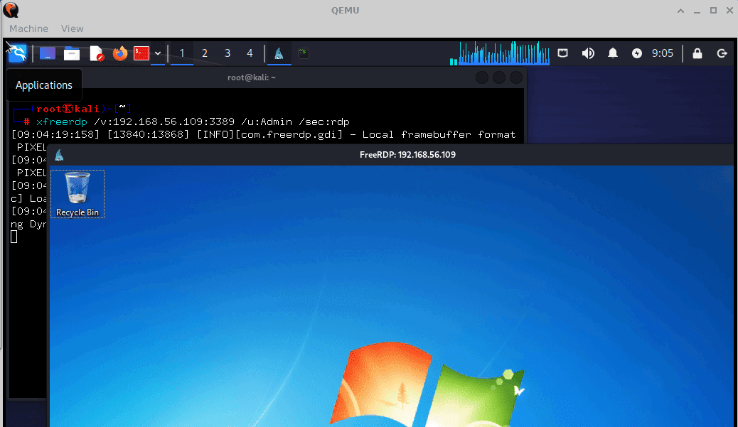 Δημιουργία σύνδεσης RDP με τον εσωτερικό κεντρικό υπολογιστή