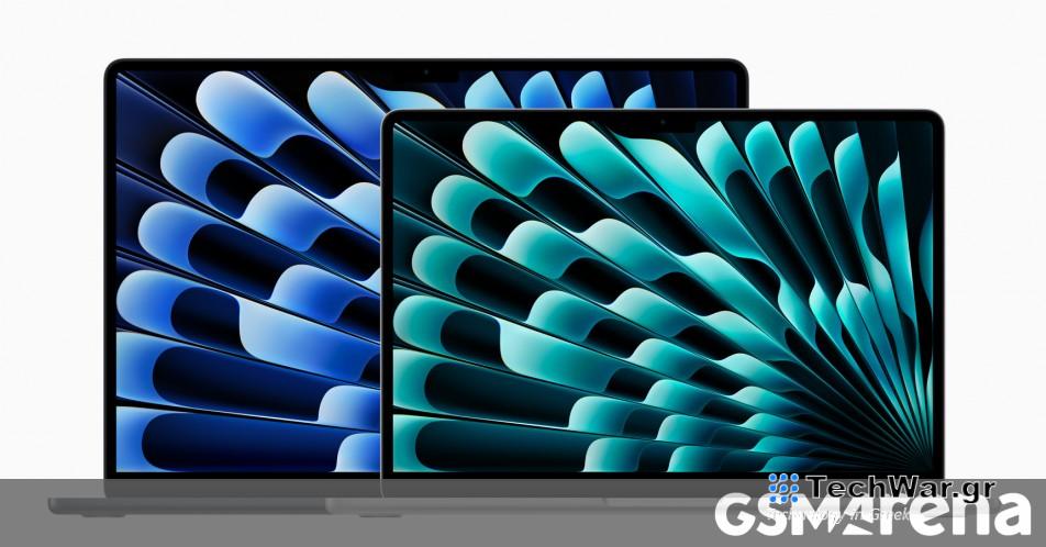 Η Apple αποκαλύπτει το νέο MacBook Air 13" και 15" με τσιπ M3
