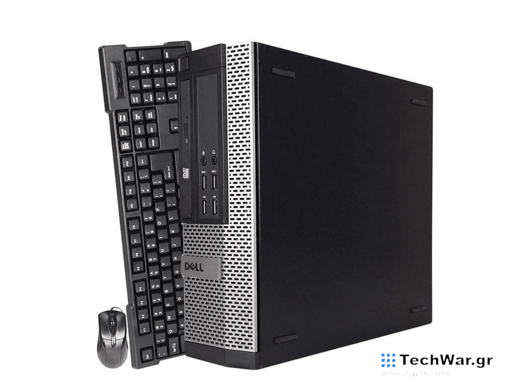 A black refurbished Dell OptiPlex 7010 SFF desktop on a plain background.
