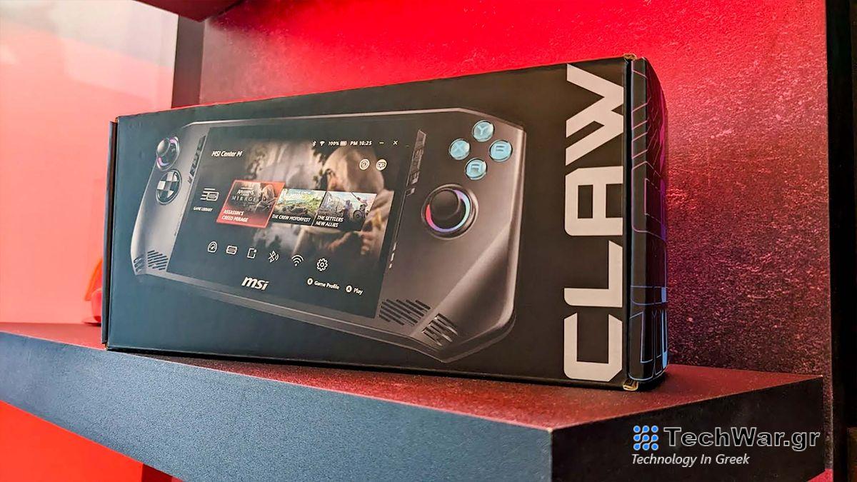 MSI Claw box at CES 2024. 