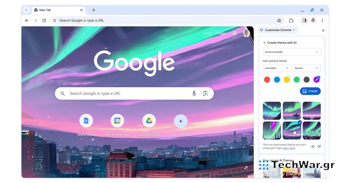 Πώς να δημιουργήσετε θέματα τεχνητής νοημοσύνης για το Google Chrome
