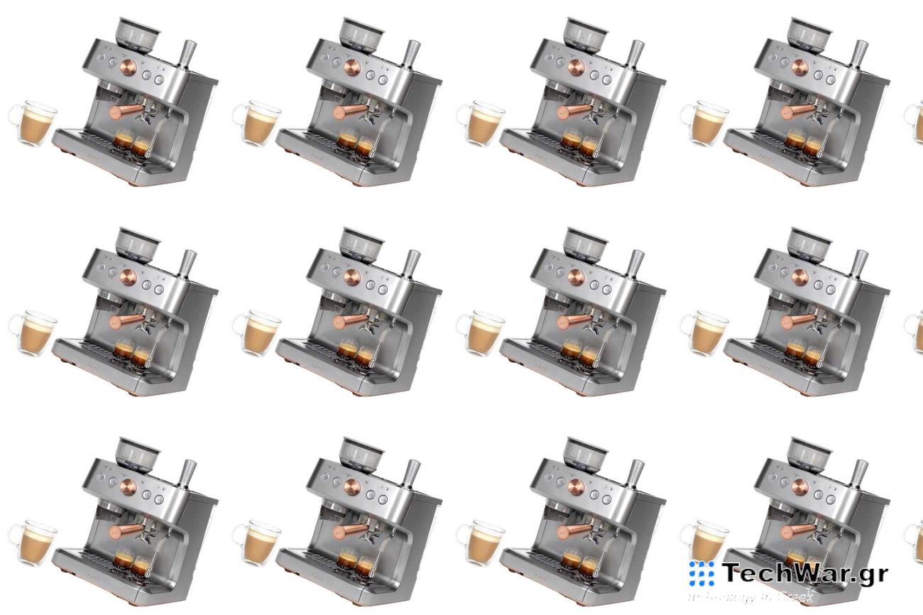 A Cafe Bellisima espresso machine on a plain background